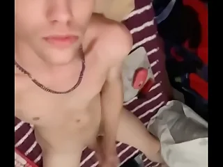 Dominic jerks off